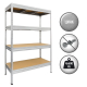 Метален стелаж Carmen CR-1024 - 180x120x60 см, до 600 кг на рафт - цинк Метален стелаж Carmen CR-1024 - 180x120x60 см, до 600 кг на рафт - цинк