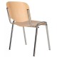 Посетителски столове ISO WOOD CHROME