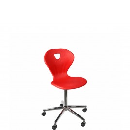УЧЕНИЧЕСКИ СТОЛ KORI SWIVEL CHROME - ЧЕРВЕН ПП