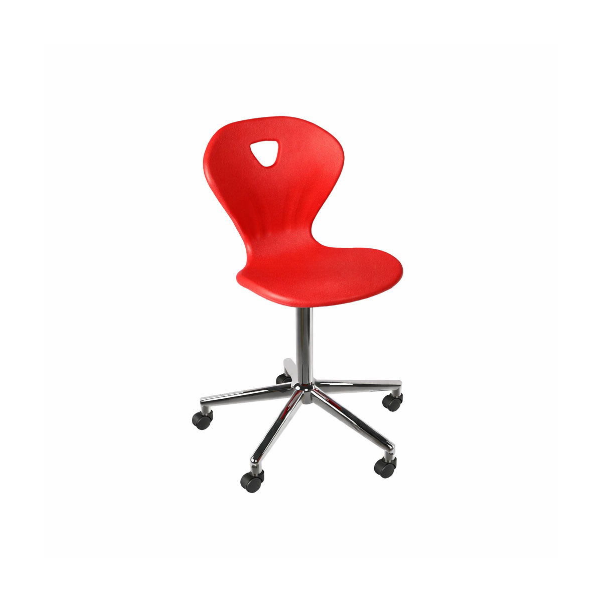 УЧЕНИЧЕСКИ СТОЛ KORI SWIVEL CHROME - ЧЕРВЕН ПП
